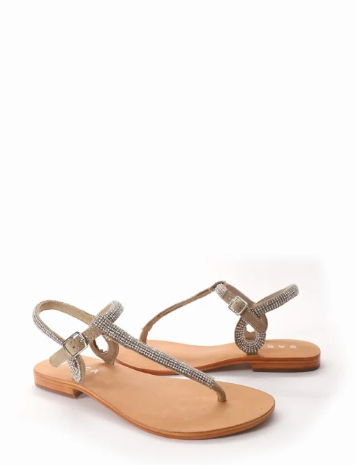 sandalo infradito tacco 1 cm oro