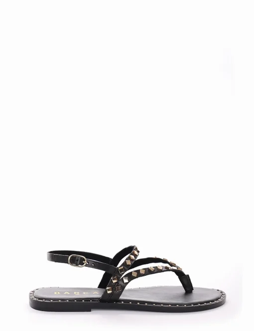 sandalo infradito tacco 1 cm nero