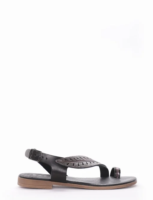 Sandalo infradito tacco 1 cm nero
