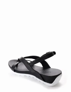 Sandalo infradito tacco 1 cm nero