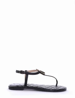 sandalo infradito tacco 1 cm nero
