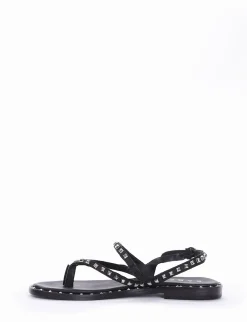 Sandalo infradito tacco 1cm nero