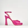 Sandalo tacco 10 cm rosa pelle