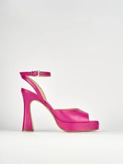 Sandalo tacco 10 cm rosa pelle