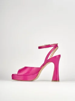 Sandalo tacco 10 cm rosa pelle