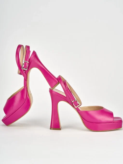 Sandalo tacco 10 cm rosa pelle
