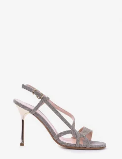 sandalo tacco 9 cm argento