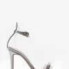 sandalo tacco 10 cm argento