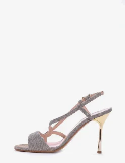 sandalo tacco 9 cm argento