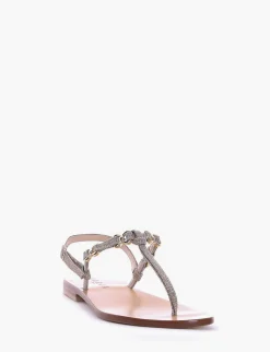sandalo tacco 1 cm argento