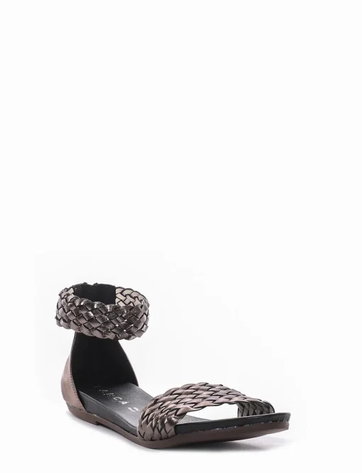 sandalo tacco 1 cm argento
