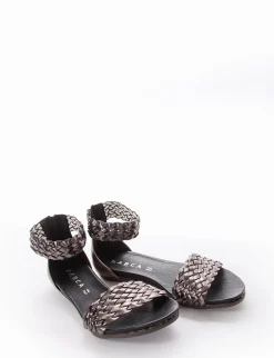 sandalo tacco 1 cm argento