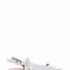 sandalo tacco 1 cm bianco