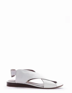 sandalo tacco 1 cm bianco