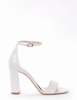 Sandalo tacco 10 cm bianco