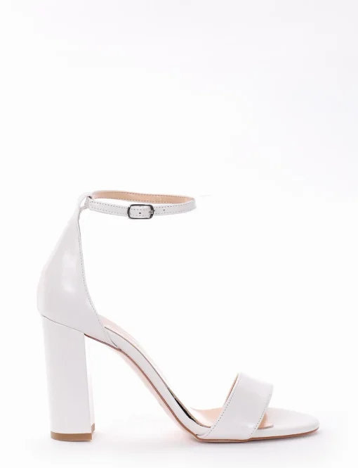 Sandalo tacco 10 cm bianco