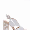 sandalo tacco 10 cm bianco
