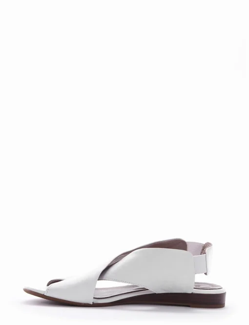 sandalo tacco 1 cm bianco