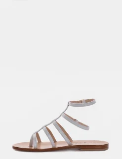 Sandalo tacco 1 cm bianco