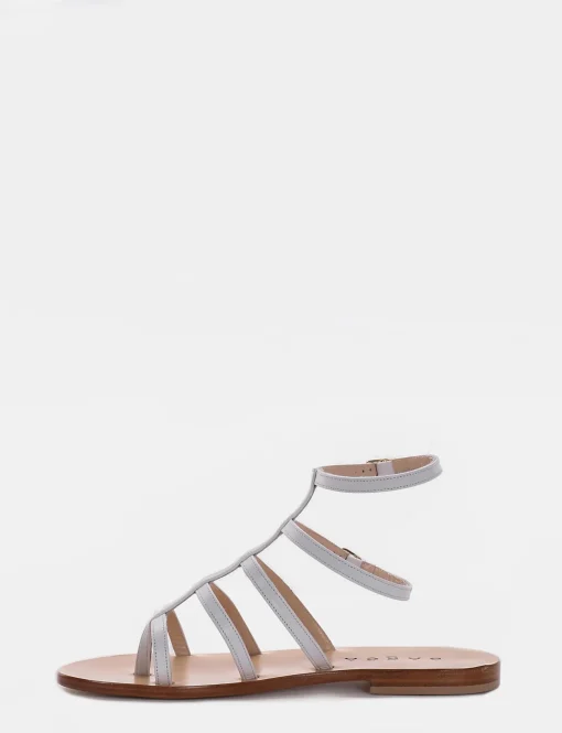 Sandalo tacco 1 cm bianco