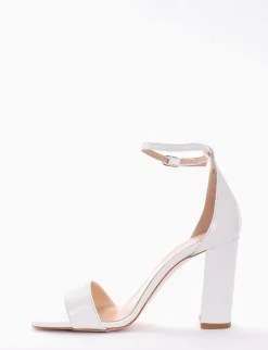 Sandalo tacco 10 cm bianco