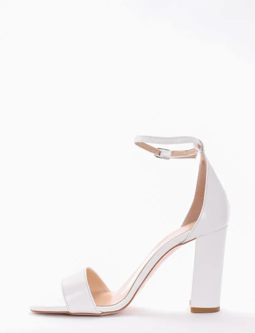 Sandalo tacco 10 cm bianco
