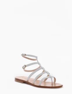 Sandalo tacco 1 cm bianco