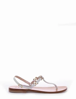 sandalo tacco 1 cm bianco