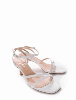 Sandalo tacco 9 cm bianco