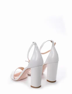Sandalo tacco 10 cm bianco