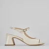 Sandalo tacco 6 cm bianco vernice