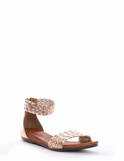 sandalo tacco 1 cm bronzo