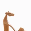 sandalo tacco 8 cm cuoio