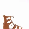 sandalo tacco 1 cm cuoio