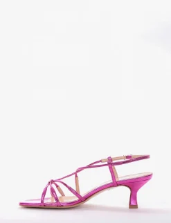 Sandalo tacco 5 cm fuxia