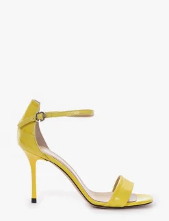 sandalo tacco 9 cm giallo