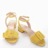 sandalo tacco 3 cm giallo