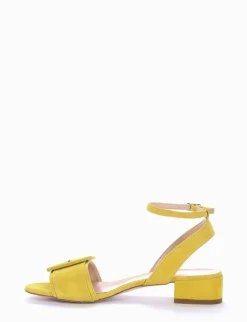sandalo tacco 3 cm giallo
