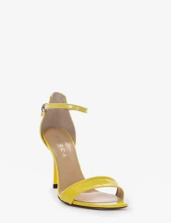 sandalo tacco 9 cm giallo
