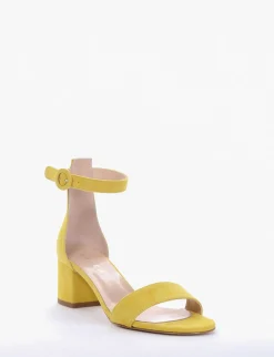 sandalo tacco 5 cm giallo