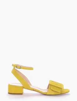 sandalo tacco 3 cm giallo