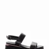 Sandalo tacco 1 cm nero