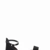Sandalo tacco 1 cm nero