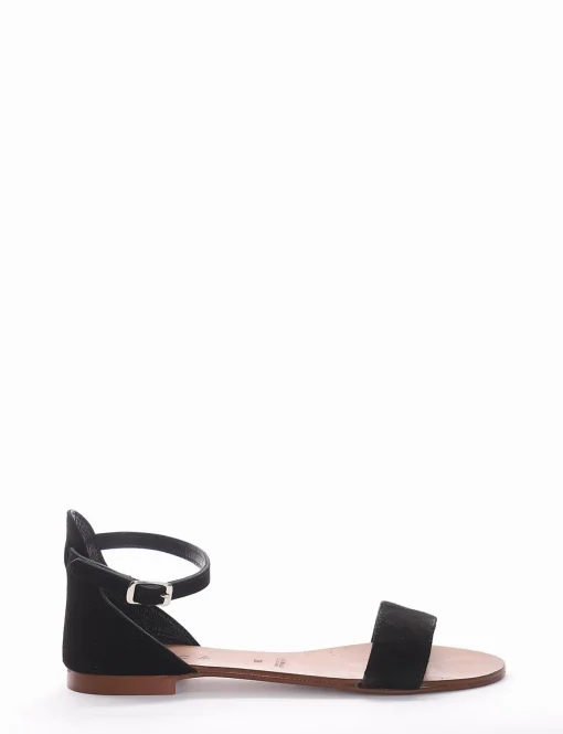 Sandalo tacco 1 cm nero