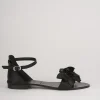 sandalo tacco 1 cm nero