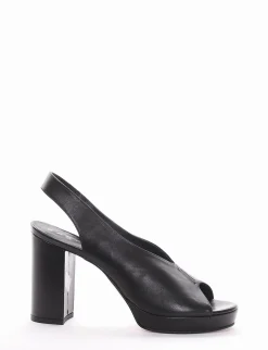 Sandalo tacco 8 cm nero