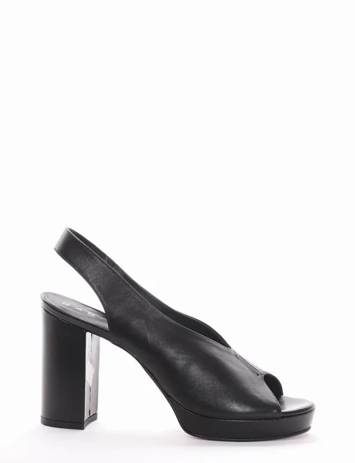 Sandalo tacco 8 cm nero