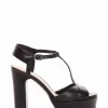 sandalo tacco 10 cm nero