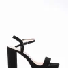 Sandalo tacco 10 cm nero