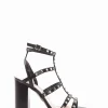sandalo tacco 10 cm nero